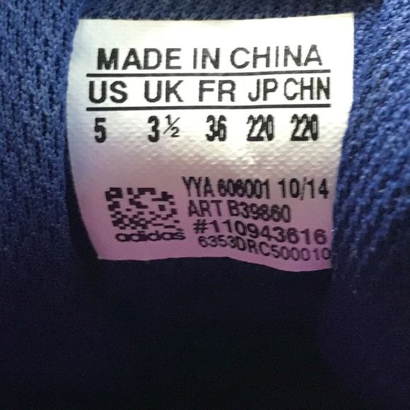 Adidas Powerlift 2.0 Purple/Green Weightlifting Shoes B39860 Women’s Size 5 - Picture 11 of 12